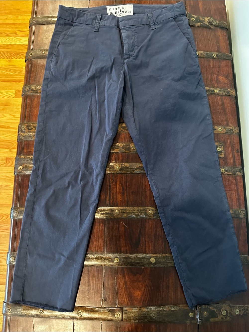 Frank & Eileen Deep Navy Trousers - Picture 2 of 2